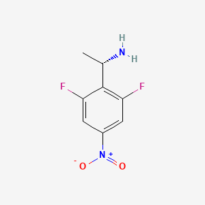 molecular formula C8H8F2N2O2 B2745320 (1S)-1-(2,6-Difluoro-4-nitrophenyl)ethanamine CAS No. 2248174-95-8