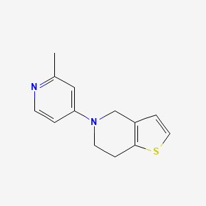 molecular formula C13H14N2S B2745329 2-methyl-4-{4H,5H,6H,7H-thieno[3,2-c]pyridin-5-yl}pyridine CAS No. 2097872-23-4