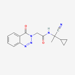 N-(1-cyano-1-cyclopropylethyl)-2-(4-oxo-1,2,3-benzotriazin-3-yl)acetamide