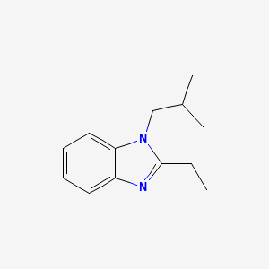 molecular formula C13H18N2 B2745342 2-Ethyl-1-(2-methylpropyl)benzimidazole CAS No. 381208-17-9