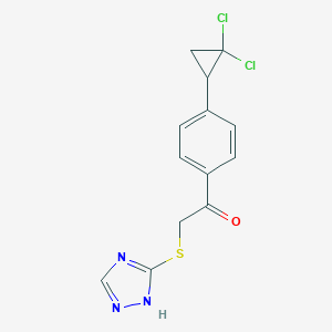 1-[4-(2,2-dichlorocyclopropyl)phenyl]-2-(4H-1,2,4-triazol-3-ylsulfanyl)ethanone