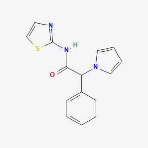 2-phenyl-2-(1H-pyrrol-1-yl)-N-(1,3-thiazol-2-yl)acetamide