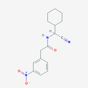 molecular formula C16H19N3O3 B2745372 N-[氰基(环己基)甲基]-2-(3-硝基苯基)乙酰胺 CAS No. 1436239-83-6