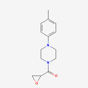 molecular formula C14H18N2O2 B2745379 [4-(4-Methylphenyl)piperazin-1-yl]-(oxiran-2-yl)methanone CAS No. 2411238-10-1