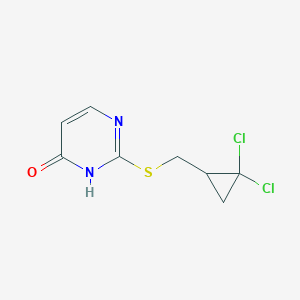 2-{[(2,2-Dichlorocyclopropyl)methyl]sulfanyl}pyrimidin-4-ol