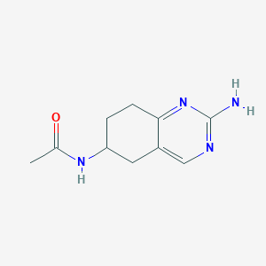 molecular formula C10H14N4O B2745389 N-(2-氨基-5,6,7,8-四氢喹唑啉-6-基)乙酰胺 CAS No. 285139-04-0