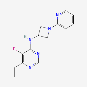 6-ethyl-5-fluoro-N-[1-(pyridin-2-yl)azetidin-3-yl]pyrimidin-4-amine