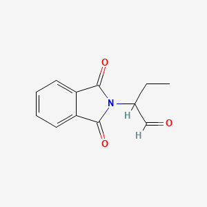molecular formula C12H11NO3 B2745403 2H-Isoindole-2-acetaldehyde, alpha-ethyl-1,3-dihydro-1,3-dioxo- CAS No. 16723-02-7