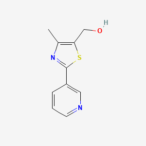 molecular formula C10H10N2OS B2745406 (4-Methyl-2-(pyridin-3-yl)thiazol-5-yl)methanol CAS No. 958443-40-8