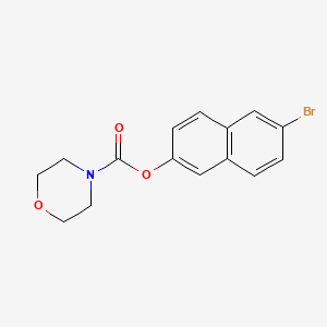 molecular formula C15H14BrNO3 B2745410 6-Bromonaphthalen-2-yl morpholine-4-carboxylate CAS No. 431980-82-4