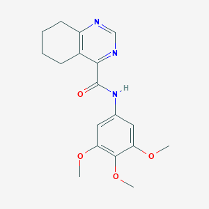 molecular formula C18H21N3O4 B2745415 N-(3,4,5-Trimethoxyphenyl)-5,6,7,8-tetrahydroquinazoline-4-carboxamide CAS No. 2415554-82-2