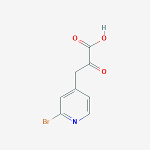 3-(2-Bromopyridin-4-yl)-2-oxopropanoic acid