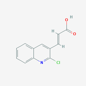 molecular formula C12H8ClNO2 B2745458 3-(2-Chloro-3-quinolyl)acrylic acid CAS No. 682805-24-9