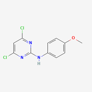 molecular formula C11H9Cl2N3O B2745465 4,6-dichloro-N-(4-methoxyphenyl)pyrimidin-2-amine CAS No. 335649-13-3