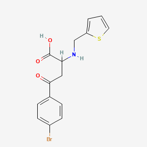 molecular formula C15H14BrNO3S B2745483 4-(4-溴苯基)-4-氧代-2-[(2-噻吩基甲基)氨基]丁酸 CAS No. 1031281-07-8