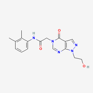 molecular formula C17H19N5O3 B2745494 N-(2,3-二甲基苯基)-2-[1-(2-羟乙基)-4-氧代吡唑啉[3,4-d]嘧啶-5-基]乙酰胺 CAS No. 899971-31-4
