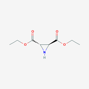 molecular formula C8H13NO4 B2745496 (2S,3S)-Diethyl aziridine-2,3-dicarboxylate CAS No. 136314-88-0