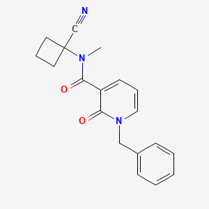 molecular formula C19H19N3O2 B2745516 1-benzyl-N-(1-cyanocyclobutyl)-N-methyl-2-oxo-1,2-dihydropyridine-3-carboxamide CAS No. 1797189-13-9