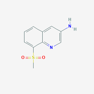 molecular formula C10H10N2O2S B2745525 8-(Methylsulfonyl)quinolin-3-amine CAS No. 347146-20-7