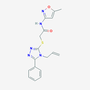 N-(5-methyl-1,2-oxazol-3-yl)-2-{[5-phenyl-4-(prop-2-en-1-yl)-4H-1,2,4-triazol-3-yl]sulfanyl}acetamide