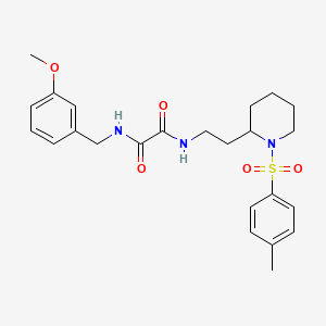molecular formula C24H31N3O5S B2745530 N1-(3-methoxybenzyl)-N2-(2-(1-tosylpiperidin-2-yl)ethyl)oxalamide CAS No. 898348-26-0