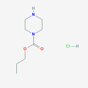 molecular formula C8H17ClN2O2 B2745539 Propyl piperazine-1-carboxylate hydrochloride CAS No. 2138149-55-8