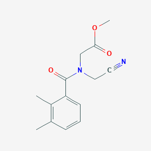 methyl 2-[N-(cyanomethyl)-1-(2,3-dimethylphenyl)formamido]acetate