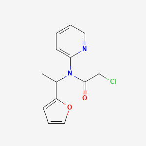 2-Chloro-N-(1-furan-2-yl-ethyl)-N-pyridin-2-yl-acetamide