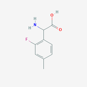 2-Amino-2-(2-fluoro-4-methylphenyl)acetic acid