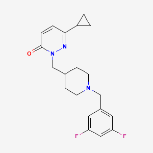 6-Cyclopropyl-2-({1-[(3,5-difluorophenyl)methyl]piperidin-4-yl}methyl)-2,3-dihydropyridazin-3-one