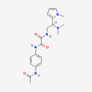 N1-(4-acetamidophenyl)-N2-(2-(dimethylamino)-2-(1-methyl-1H-pyrrol-2-yl)ethyl)oxalamide