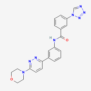N-(3-(6-morpholinopyridazin-3-yl)phenyl)-3-(1H-tetrazol-1-yl)benzamide