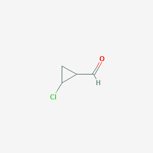 molecular formula C4H5ClO B2745607 1-Formyl-2-chlorocyclopropane CAS No. 145939-75-9