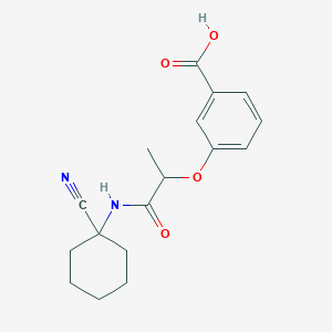 3-{1-[(1-Cyanocyclohexyl)carbamoyl]ethoxy}benzoic acid