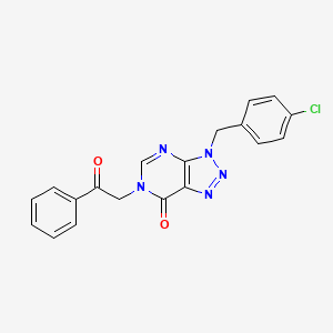 3-(4-chlorobenzyl)-6-(2-oxo-2-phenylethyl)-3H-[1,2,3]triazolo[4,5-d]pyrimidin-7(6H)-one