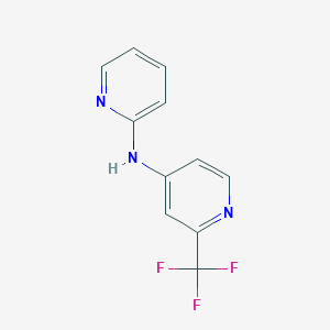 molecular formula C11H8F3N3 B2745631 N-(2-pyridinyl)-2-(trifluoromethyl)-4-pyridinamine CAS No. 234112-24-4