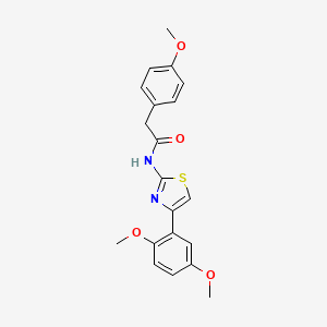 molecular formula C20H20N2O4S B2745635 N-[4-(2,5-二甲氧基苯基)-1,3-噻唑-2-基]-2-(4-甲氧基苯基)乙酰胺 CAS No. 784174-16-9