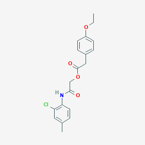 molecular formula C19H20ClNO4 B2745643 2-[(2-Chloro-4-methylphenyl)amino]-2-oxoethyl (4-ethoxyphenyl)acetate CAS No. 1324139-95-8