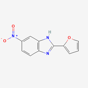 molecular formula C11H7N3O3 B2745681 2-(furan-2-yl)-6-nitro-1H-benzimidazole CAS No. 27146-12-9