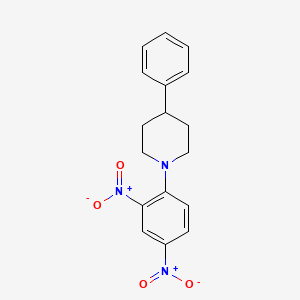 molecular formula C17H17N3O4 B2745694 1-(2,4-Dinitrophenyl)-4-phenylpiperidine CAS No. 866150-81-4