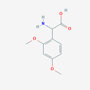molecular formula C10H13NO4 B2745696 2-amino-2-(2,4-dimethoxyphenyl)acetic Acid CAS No. 116435-36-0