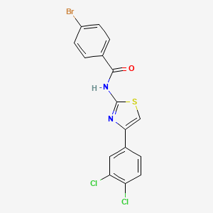 molecular formula C16H9BrCl2N2OS B2745705 4-溴-N-[4-(3,4-二氯苯基)-1,3-噻唑-2-基]苯甲酰胺 CAS No. 325987-40-4