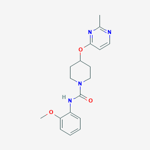 molecular formula C18H22N4O3 B2745767 N-(2-methoxyphenyl)-4-((2-methylpyrimidin-4-yl)oxy)piperidine-1-carboxamide CAS No. 2097915-26-7