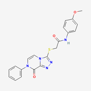 N-(4-methoxyphenyl)-2-[(8-oxo-7-phenyl-7,8-dihydro[1,2,4]triazolo[4,3-a]pyrazin-3-yl)thio]acetamide