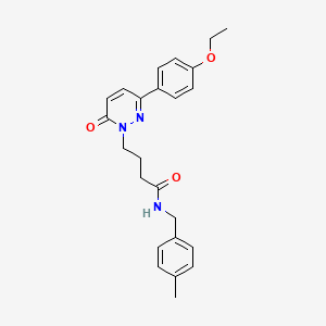 4-(3-(4-ethoxyphenyl)-6-oxopyridazin-1(6H)-yl)-N-(4-methylbenzyl)butanamide