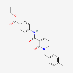 Ethyl 4-[[1-[(4-methylphenyl)methyl]-2-oxopyridine-3-carbonyl]amino]benzoate