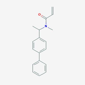 N-Methyl-N-[1-(4-phenylphenyl)ethyl]prop-2-enamide