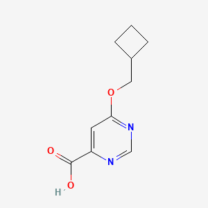 molecular formula C10H12N2O3 B2745831 6-(Cyclobutylmethoxy)pyrimidine-4-carboxylic acid CAS No. 1439897-87-6
