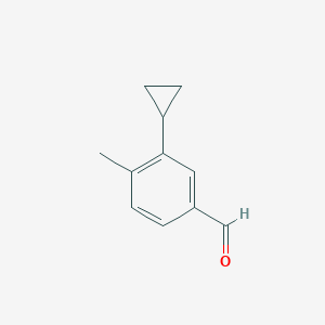 molecular formula C11H12O B2745842 3-Cyclopropyl-4-methylbenzaldehyde CAS No. 1598292-43-3