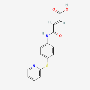 (E)-4-oxo-4-(4-pyridin-2-ylsulfanylanilino)but-2-enoic acid